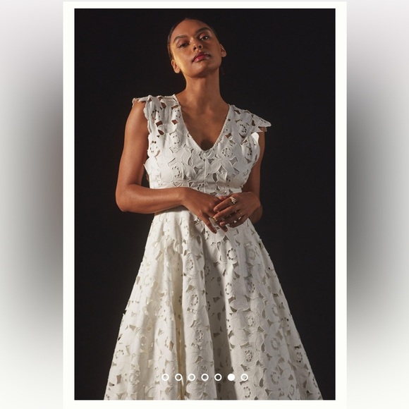 Hope For Flowers Cap-Sleeve Midi Dress - Picture 7 of 9